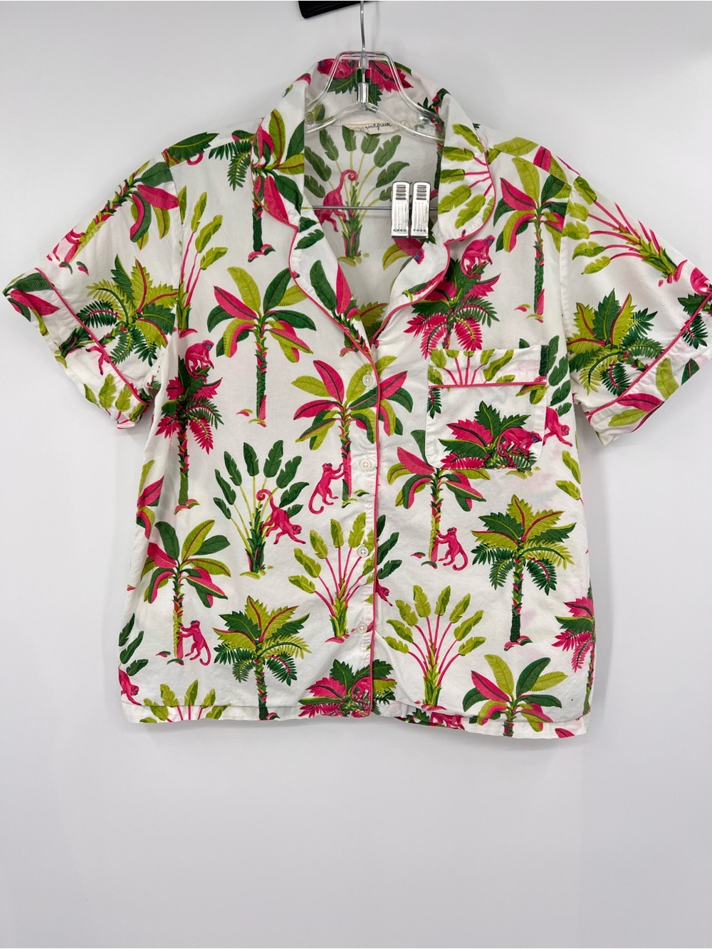 Printfresh Royal Palms Print PJ top Small